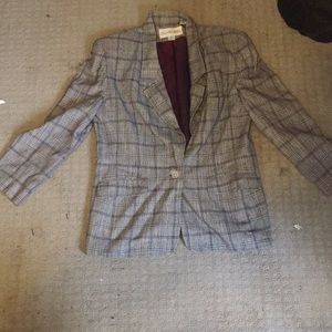 JH collectables plaid blazer
